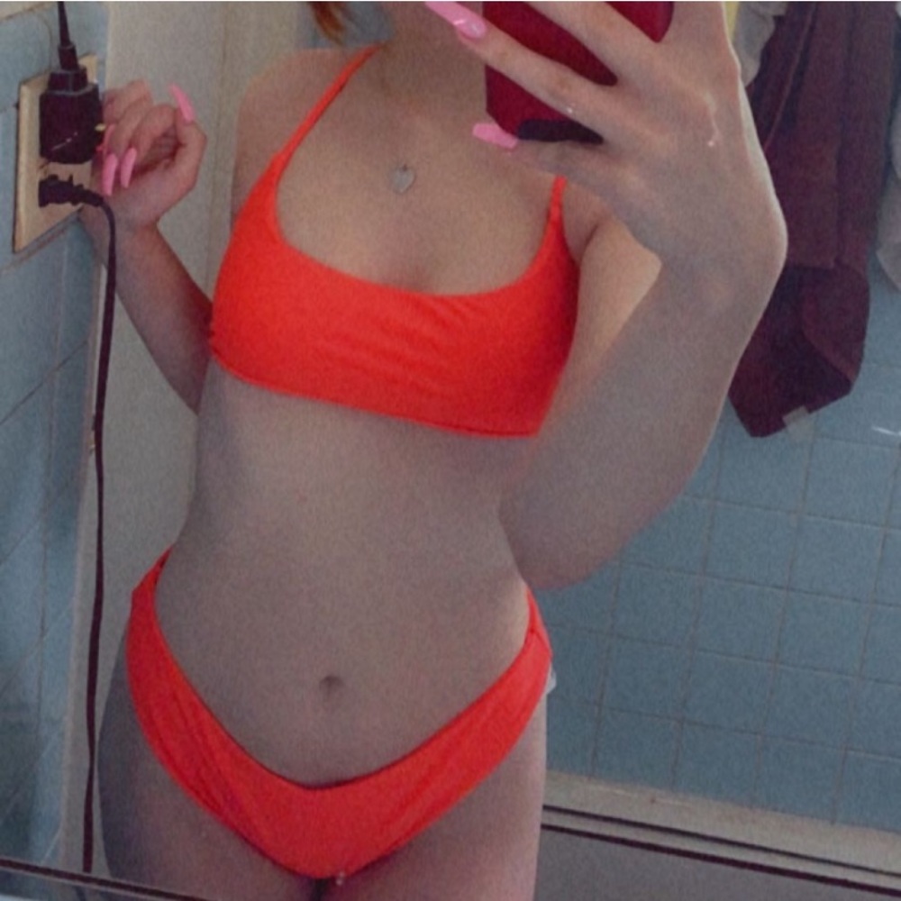 Orange bikini